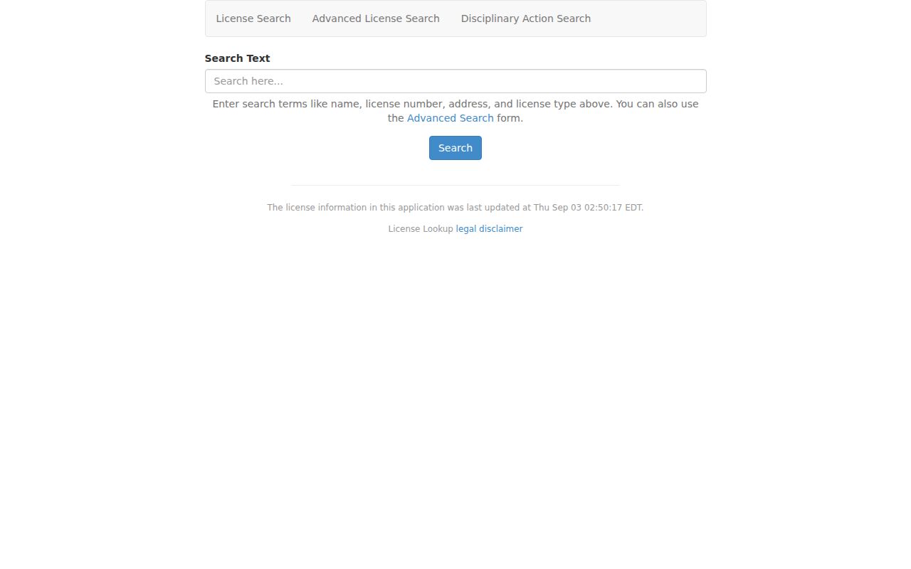 Chesapeake residents directory Virginia DPOR license lookup
