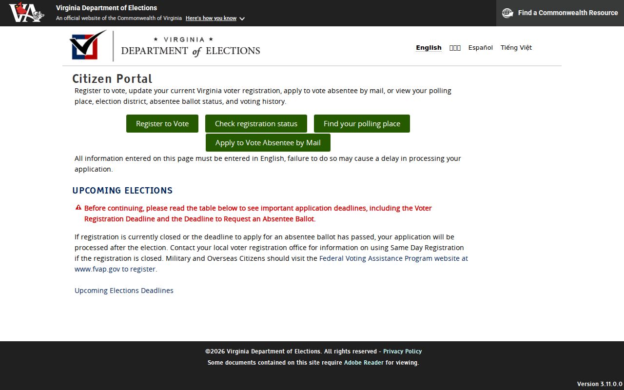 Chesapeake residents directory Virginia voter lookup portal